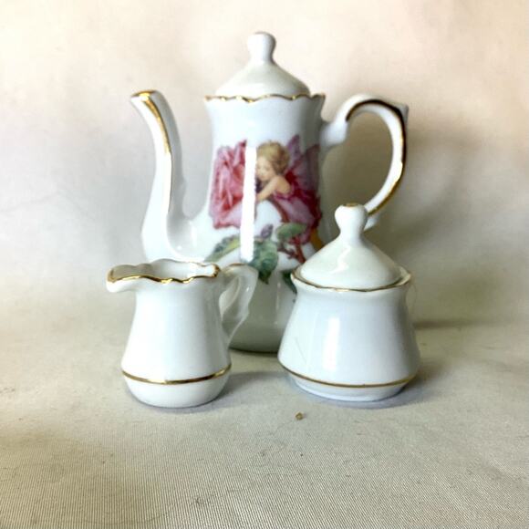 Flower Fairies Dollhouse Coffee Set, 2001 - Picture 5 of 6